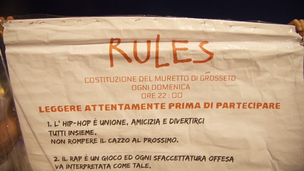 rules-2-1024x575 Il Muretto del Freestyle porta Ensi e DJ Fastcut a Grosseto: quando l'hip hop torna a costruire una scena
